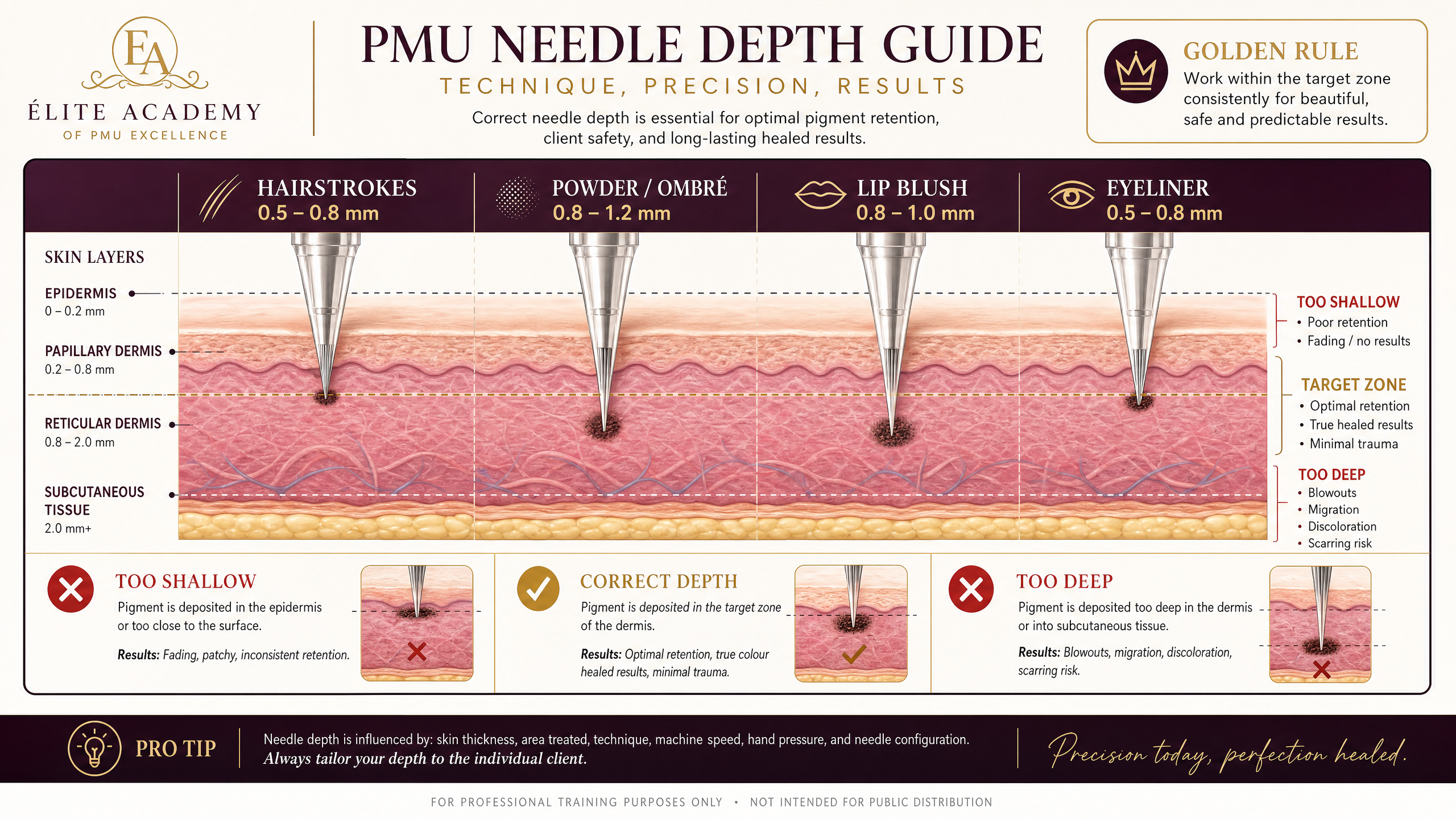 needle configurations depth penetration